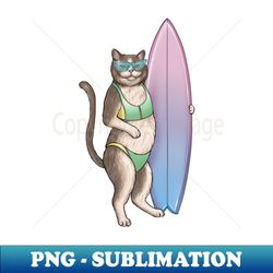Surf Kitty - PNG Sublimation Digital Download - Add a Festive Touch to Every Day