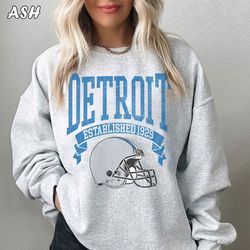 Vintage Detroit Football Sweatshirt  Vintage Style Detroit Football Crewneck Sweatshirt  Detroit Sweatshirt  Sunday Foot