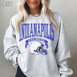 Vintage Indianapolis Football Sweatshirt  Vintage Style Indianapolis Football Crewneck Sweatshirt  Indianapolis Shirt  S
