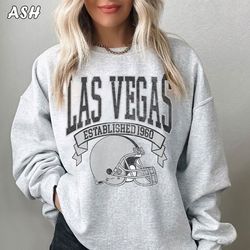 Vintage Las Vegas Football Sweatshirt  Vintage Style Las Vegas Football Crewneck Sweatshirt  Las Vegas Sweatshirt  Sunda