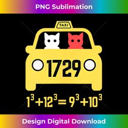 blackpenredpen taxi cat, Ramanujan taxi cab number - Sophisticated PNG Sublimation File - Chic, Bold, and Uncompromising