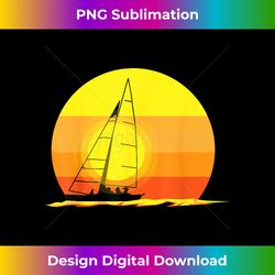 Sailboat T- Sailing Tshirt Boat Tee Retro Sun Gift - Bespoke Sublimation Digital File - Lively and Captivating Visuals