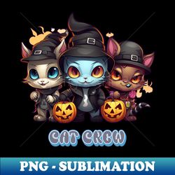 Halloween Cat Crew - Aesthetic Sublimation Digital File - Perfect for Creative Projects