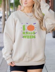 Halloween Gift Sweatshirt, Halloween 2023 Sweatshirt, Fall Sweatshirt, Pumpkin Shirt, Womens Halloween Sweatshirt, Hallo