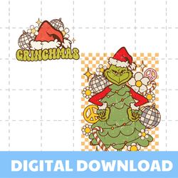 Retro Grinchmas Christmas Tree SVG Graphic Design File