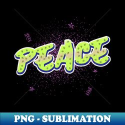 Peace - PNG Transparent Digital Download File for Sublimation - Add a Festive Touch to Every Day