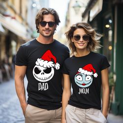 Nightmare Before Christmas Family Shirts, Custom Christmas Shirt, Jack Skellington Christmas Shirt, Disney Christmas Shi