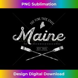 Maine ME T- Vintage Nautical Sports Design Tees - Futuristic PNG Sublimation File - Customize with Flair