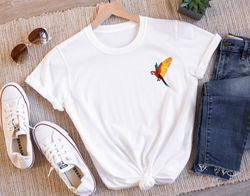 Pocket Parrot Nature Shirt, Zoo Trip Shirt, Cute Real Parrot Tshirt, Gift For Her Parrot Shirt, Parrot Lover Shirt, Colo