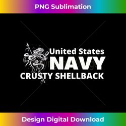 Vintage Navy Crusty Shellback Sailor - Futuristic PNG Sublimation File - Rapidly Innovate Your Artistic Vision