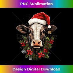 cow christmas graphic tees for men women - sleek sublimation png download - striking & memorable impressions