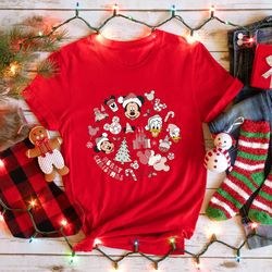 Disney Merry Christmas Shirt, Mickey Ears Christmas Shirt, Disney Trip, Mickey and Friends Shirt, Donald Duck Christmas