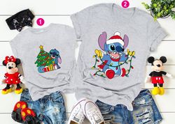 Disney Stitch Christmas Shirt, Christmas Tee, Disney Lilo Stitch Shirt, Disney Vacation Shirt, Disneyland Trip Shirt, Sa
