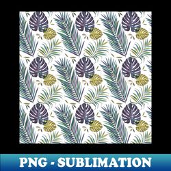Purple  Green TROPICAL - Exclusive PNG Sublimation Download - Add a Festive Touch to Every Day