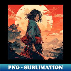 Young Samurai - Decorative Sublimation PNG File - Vibrant and Eye-Catching Typography