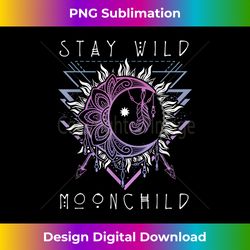 Stay Wild Moon Child Sun and Crescent Moon Dream Catcher - Crafted Sublimation Digital Download - Craft with Boldness and Assurance