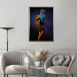 sexy woman canvas print art, woman with beautiful body canvas print art ready to hang on the wall, new generation canvas