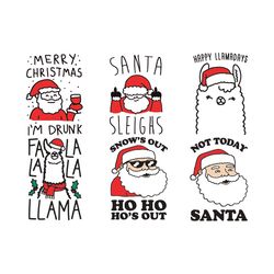 Santa Christmas SVG Bundle, Merry Christmas Svg, Santa SVG,Holiday Svg, Christmas Bundle, Funny Christmas Svg