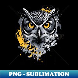 Owl Design - Cute Owl Illustration - Owl Art - Elegant Sublimation PNG Download - Vibrant and Eye-Catching Typography