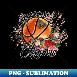 aesthetic pattern clippers basketball gifts vintage styles - exclusive sublimation digital file - bold & eye-catching