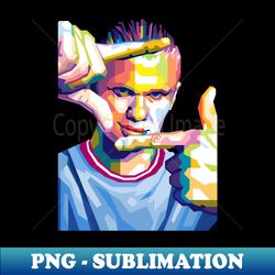 Erling Haaland in WPAP Style - Vintage Sublimation PNG Download - Stunning Sublimation Graphics