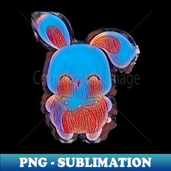 Cute colorful bunny - Retro PNG Sublimation Digital Download - Defying the Norms