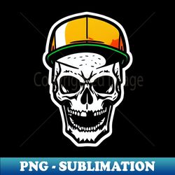 Chippy Skater Skull - Sublimation-Ready PNG File - Vibrant and Eye-Catching Typography