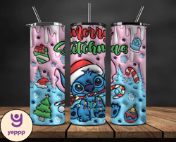 Christmas 20oz Tumbler Wrap PNG, Christmas 3D Inflated Puffy Tumbler Wrap Png, Grinchmas 20oz Png 314