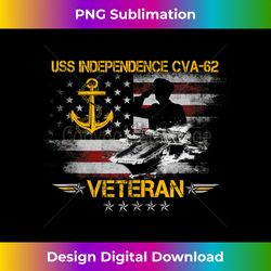 USS Independence CV-62 Aircraft Carrier Veteran FlagVintage Tank Top - Classic Sublimation PNG File - Pioneer New Aesthetic Frontiers