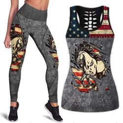 Hunting Fishing Christian Hollow Tank Top And Legging 3D