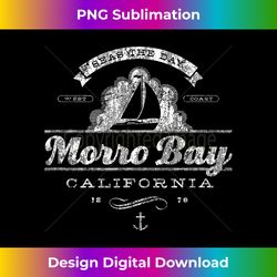 Morro Bay CA Sailboat T- Vintage Nautical Throwback Tee - Urban Sublimation PNG Design - Elevate Your Style with Intricate Details
