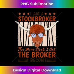 Funny Stockbroker Cow Farmer for Cow and Cattle Herder Tank Top - Artisanal Sublimation PNG File - Crafted for Sublimation Excellence