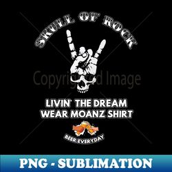 SKULL OF ROCK - Unique Sublimation PNG Download - Perfect for Creative Projects