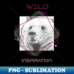 Bear Grizzly Wild Nature Animal Illustration Art Drawing - Artistic Sublimation Digital File - Defying the Norms