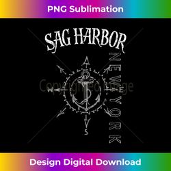 Sag Harbor NY Sailing Compass Rose Sailboat Souvenir - Futuristic PNG Sublimation File - Spark Your Artistic Genius