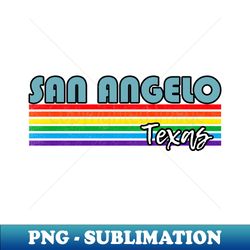 San Angelo Texas Pride Shirt San Angelo LGBT Gift LGBTQ Supporter Tee Pride Month Rainbow Pride Parade - High-Quality PNG Sublimation Download - Unleash Your Inner Rebellion