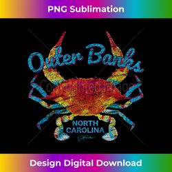JCombs Outer Banks, NC, Blue Crab (Distressed) - Luxe Sublimation PNG Download - Customize with Flair