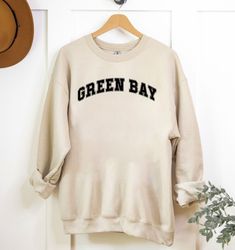 Green Bay Packers Vintage Football Sweatshirt, T-Shirt , Unisex Vintage Green Bay Crewneck, Football Sweatshirt, Green B