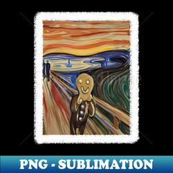 Gingerbread Scream - Unique Sublimation PNG Download - Capture Imagination with Every Detail