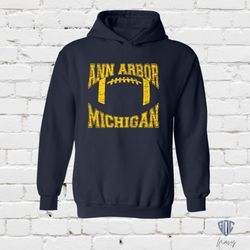 Ann Arbor Michigan Football Unisex Hooded Sweatshirt for GameDay