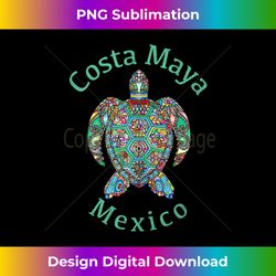 Costa Maya, Mexico Tribal Turtle Gift Tank Top - Luxe Sublimation PNG Download - Chic, Bold, and Uncompromising