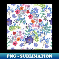 decorative vintage watercolor flowers - High-Quality PNG Sublimation Download - Fashionable and Fearless