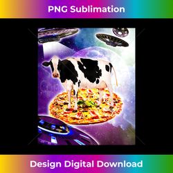 Cow Riding Pizza In Space With Ufo - Bespoke Sublimation Digital File - Animate Your Creative Concepts
