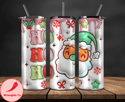 Grinchmas Christmas 3D Inflated Puffy Tumbler Wrap Png, Christmas 3D Tumbler Wrap, Grinchmas Tumbler PNG 145