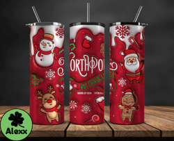 Grinchmas Christmas 3D Inflated Puffy Tumbler Wrap Png, Christmas 3D Tumbler Wrap, Grinchmas Tumbler PNG 108