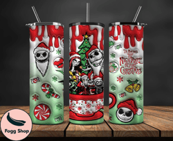 Christmas 20oz Tumbler Wrap PNG, Christmas 3D Inflated Puffy Tumbler Wrap Png, Grinchmas 20oz Png 365
