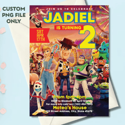 Personalized File Toy Story Birthday Invitation | Two Infinity And Beyond Birthday Invitation | Toy Story Invitation |