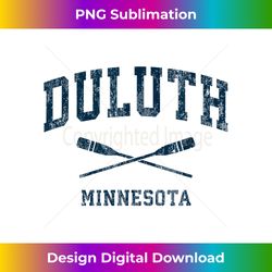 Duluth Minnesota Vintage Nautical Paddles Sports Oars - Luxe Sublimation PNG Download - Immerse in Creativity with Every Design