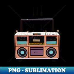 retro boombox drip - high-resolution png sublimation file - unleash your inner rebellion