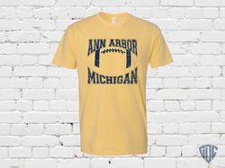 UofM Football Shirt, Vintage Style Michigan Wolverines Football Tshirt, Ann Arbor Michigan T-Shirt, '90s Michigan Footba